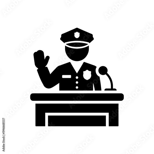 Legal Testimony Witness Icon