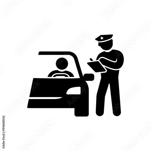 Traffic Violation Police Ticket Icon