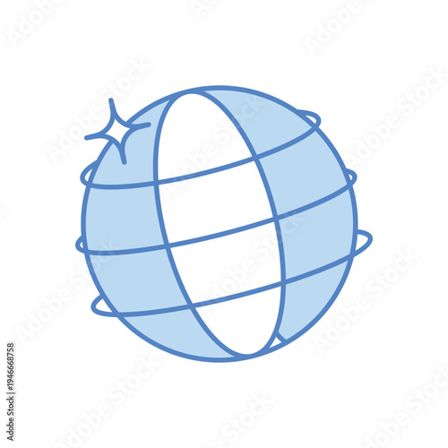 Pilates Ball vector icon