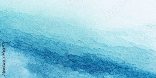 Abstract ocean waves in watercolor style, artistic view from top down, evoking a sense of tranquility.