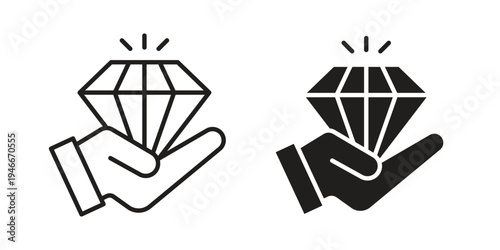 Value icon in a simple line art style. EPS10