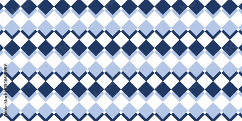 two tone blue diamond checkerboard repeat pattern, replete image, design for fabric printing
