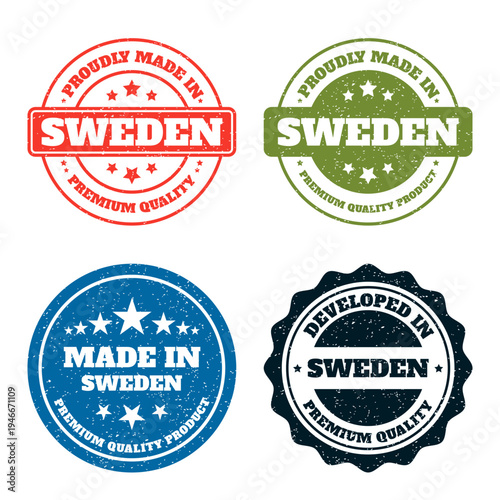 Made in Sweden. Premium Quality Product Label Design