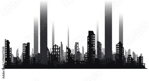 City Skyline Urban Landscape.