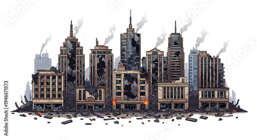 City Skyline Urban Landscape Architecture.