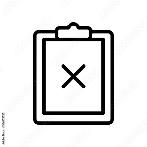 Failed Task Checklist Icon