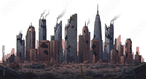 City Skyline Urban Landscape Metropolis.