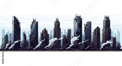 City Skyline Urban Landscape Metropolis.