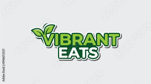 Vibrant Eats Logo Design.