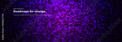 Dots Geometric Pattern Background Texture for Digital Art, Data Science, AI Tech, Medical, Fintech, Biotech Graphic Design Forum Conference BG. Modern Halftone Circle Gradient. Vector Illustration