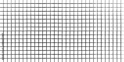 Seamless hand drawn square grid pattern, Seamless hand drawn square grid pattern. Repeated doodled checkered background. Sketched thin checker paper texture. Lined planer page wallpaper. Wide drawn