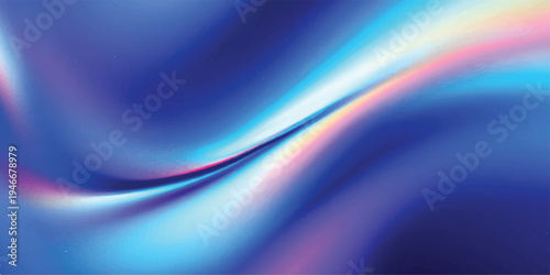 Abstract swirling patterns of vibrant blue, white, and rainbow light, futuristic backdrop, abstract background, digital art, light beam, out of focus