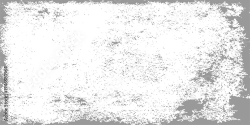 A vintage abstract black grunge background featuring a dirty textured stone wall surface with a rough grey paint pattern and aged antique paper frame