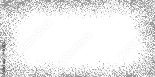 Elegant black and white frame design featuring a winter holiday pattern with snowflakes and cold season ornaments on a vector illustration background