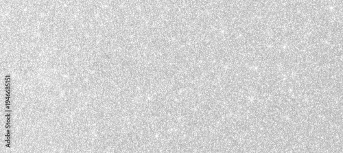 Silver glitter background texture white sparkling shiny wrapping paper for Christmas holiday seasonal wallpaper decoration, greeting and wedding invitation card design element