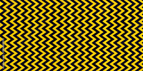 Bold zigzag pattern featuring contrasting yellow and black stripes