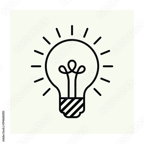 Vector of a light bulb with a growing plant inside