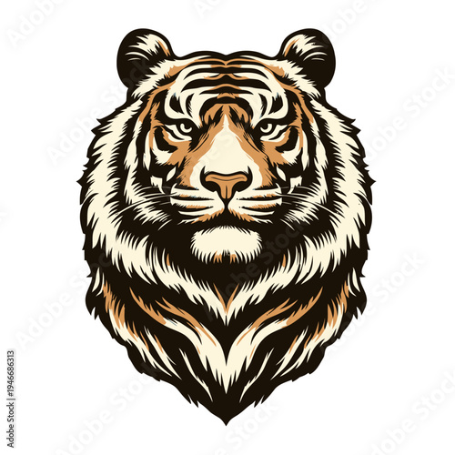 Tiger vector and illustration.
