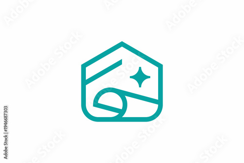 Letter F Home Carpet Cleaning Logo 