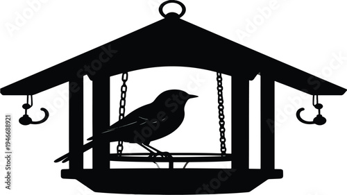 bird on a cage