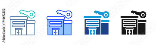 Property Key icon set multiple style collection