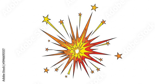 Colorful Explosion of Stars.