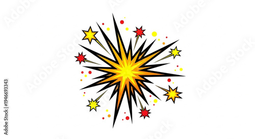 Colorful Fireworks Explode in Air.