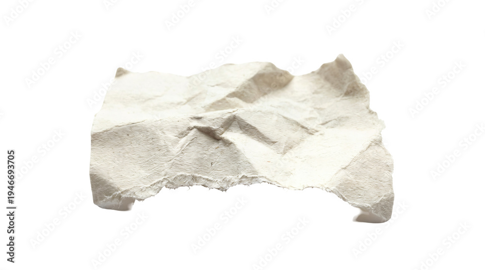 Obraz premium Crumpled white paper texture background