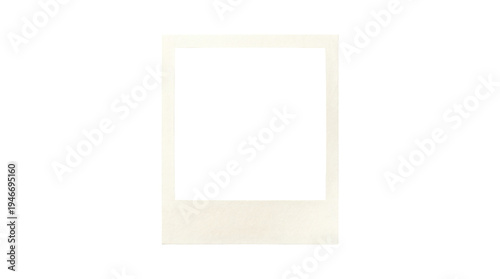 Polaroid photo frame, blank instant picture