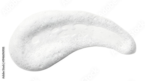 Fotografija Close-up of white cream or foam on white background