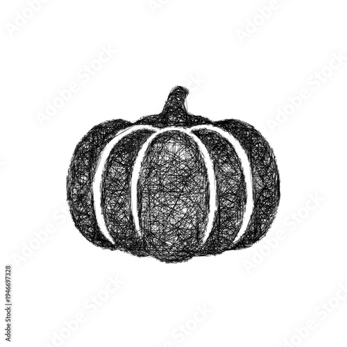 Sketch pumpkin icon design