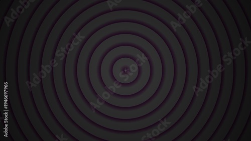 Abstract animated background featuring concentric circular waves radiating outward from the center over a dark deep space radial gradient.
