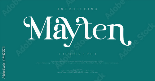 Introducing Mayten Typography Font Style