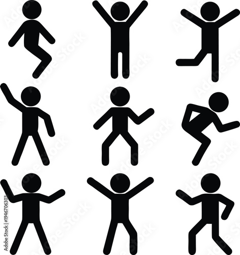 vector silhouettes of people