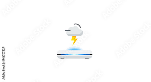 Electric vehicle charging with lightning.