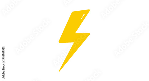A bright yellow lightning bolt icon.