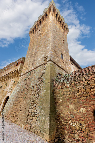 Wallpaper Mural This is the historic Spedaletto Castle, located in the Val d'Orcia valley near Pienza in Tuscany, Italy. The castle is located near famous Tuscan towns such as Pienza and Bagno Vignoni. Torontodigital.ca