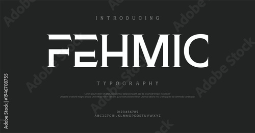 Introducing Fehmic Typography Font Design