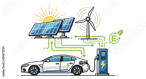 Electric Car Charging Station.