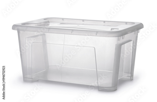 Plastic storage container with lid