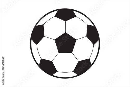 Soccer football ball icon for sports tournaments leagues team branding match graphics athletic training visuals and sporting event promotions