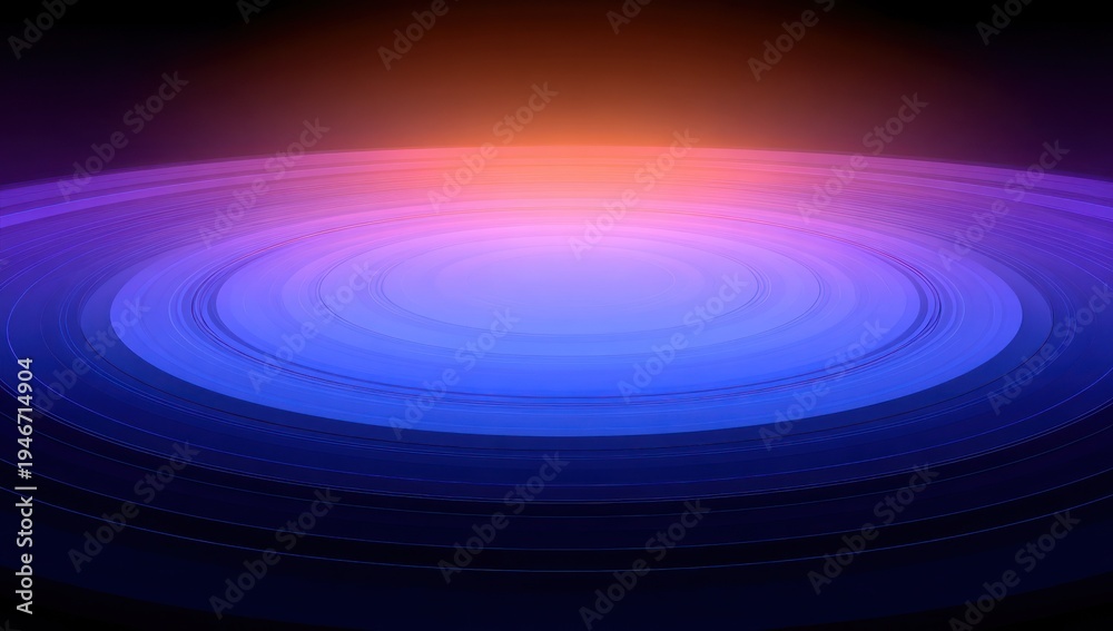 Fototapeta premium Vibrant Circular Light Effect Background.