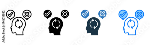 Conscience icon multiple style 