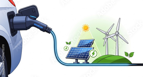 Electric Car Charging Station Solar.