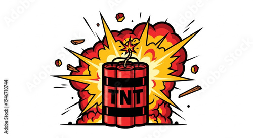 Exploding TNT Dynamite Barrel.