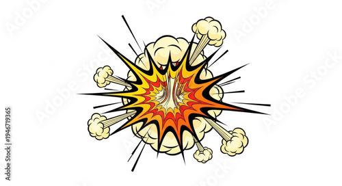 Explosion blast boom effect.