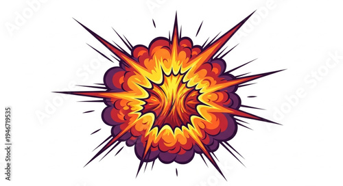 Explosion blast boom effect.