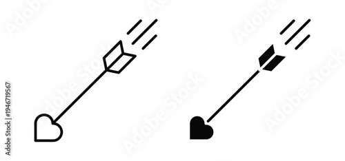 Love arrow icon