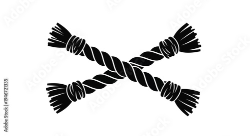 Two connected neurons depicted in a stark black silhouette