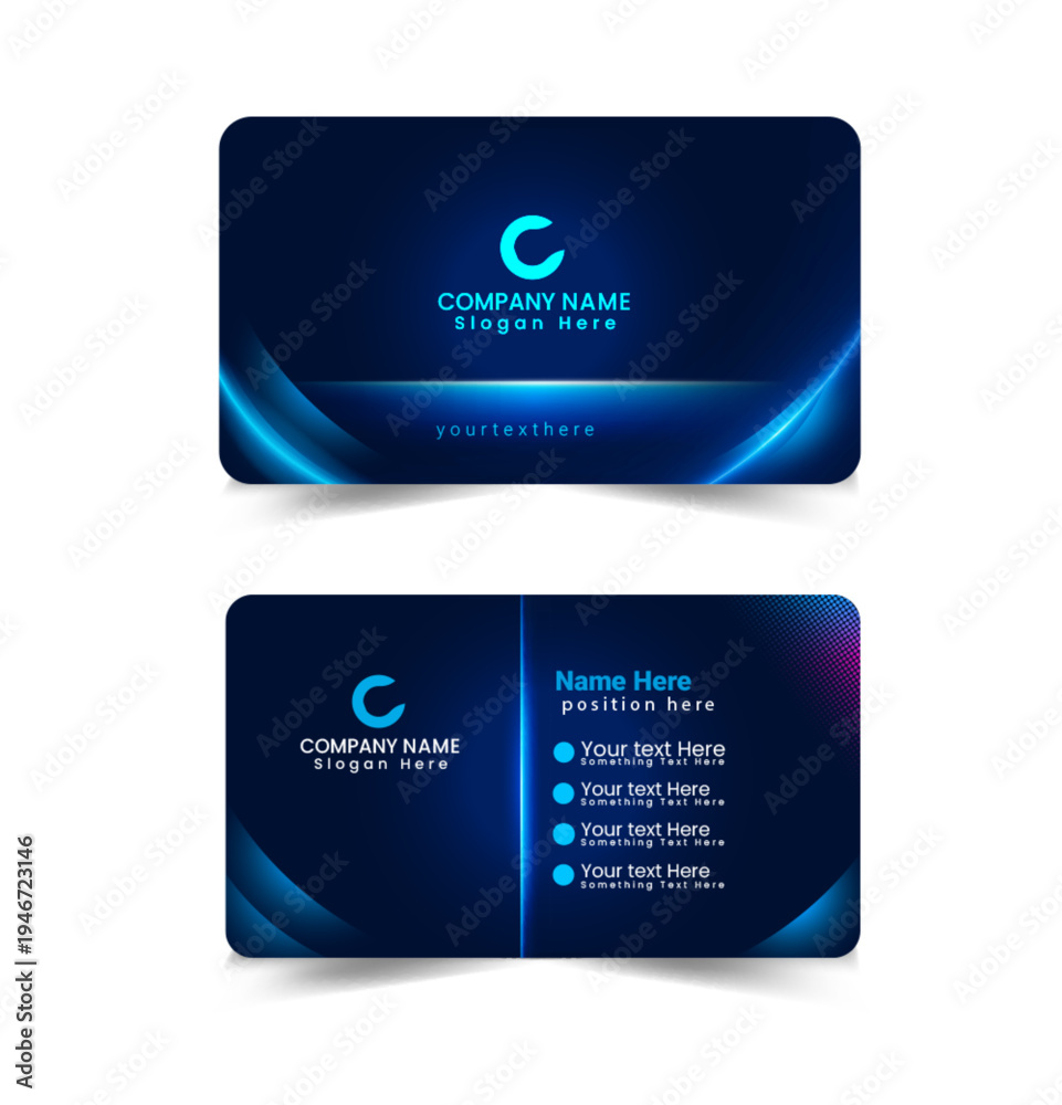 Obraz premium Business card design template